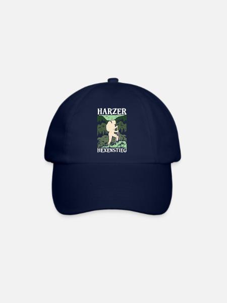 Harzer Hexensteig Harz Wanderung Geschenk - Baseballkappe - Blau/Blau