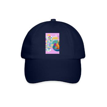 Formen und Muster - Baseballkappe - Blau/Blau - Vorne