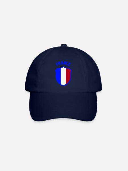 france wappen - Baseballkappe - Blau/Blau