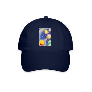 Weltall und Planeten - Baseballkappe - Blau/Blau - Vorne