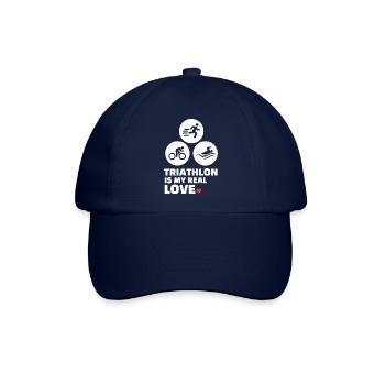 Ich Liebe Triathlon - Baseballkappe - Blau/Blau - Vorne