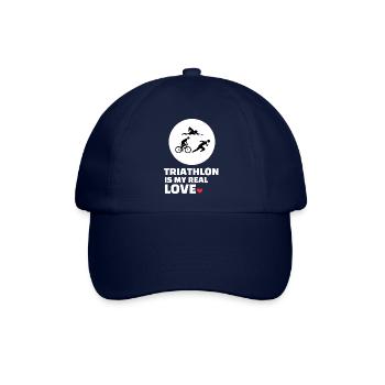 Ich Liebe Triathlon - Baseballkappe - Blau/Blau - Vorne
