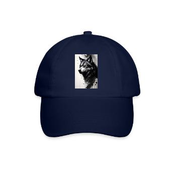 Wölfin - Baseballkappe - Blau/Blau - Vorne