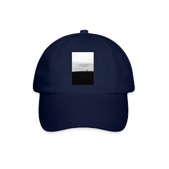 Der highseat auf einem hügel im feld - Baseballkappe - Blau/Blau - Vorne