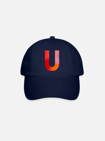 BUCHSTABE U - Baseballkappe - Blau/Blau