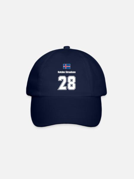 Island Trikot Nr.28 - Baseballkappe - Blau/Blau