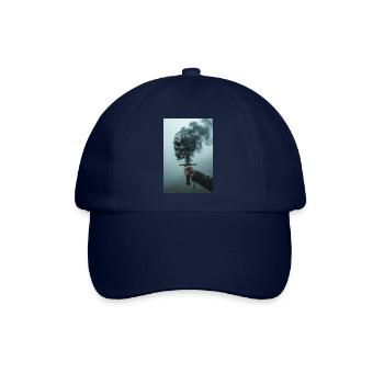 Schattenschädel mit Rauchschwert - Baseballkappe - Blau/Blau - Vorne