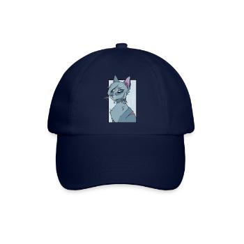 (Warrior) Cat inspired design - Baseballkappe - Blau/Blau - Vorne