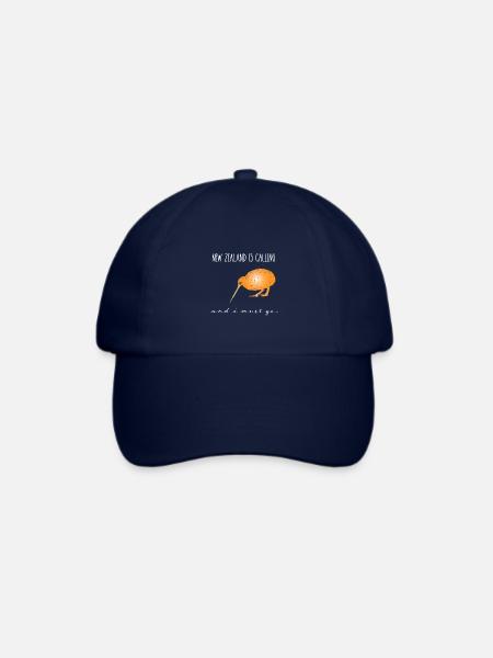 New Zealand is calling, and I must go Neuseeland - Baseballkappe - Blau/Blau