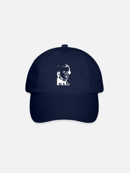 Mozart, weiß - Baseballkappe - Blau/Blau
