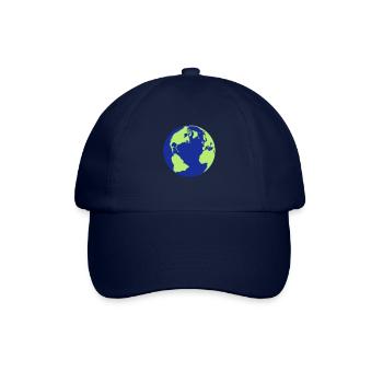 Erde Welt Planet Wasser - Baseballkappe - Blau/Blau - Vorne