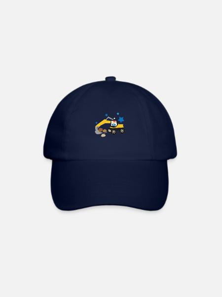 Bagger - Baseballkappe - Blau/Blau