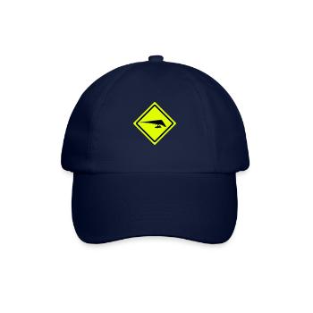 hang glider roadsign - Baseballkappe - Blau/Blau - Vorne