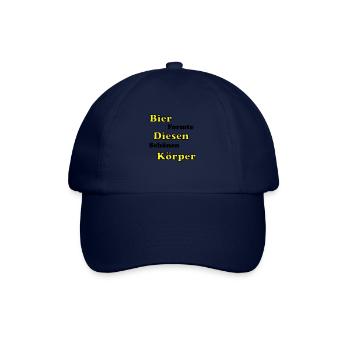 Bier formte diesen schönen Körper - Baseballkappe - Blau/Blau - Vorne