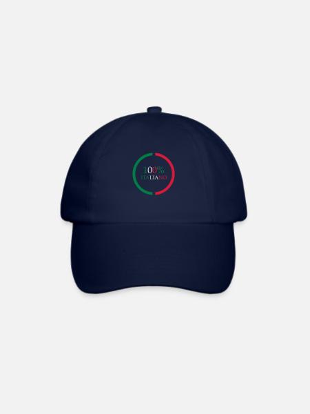 italiener - Baseballkappe - Blau/Blau