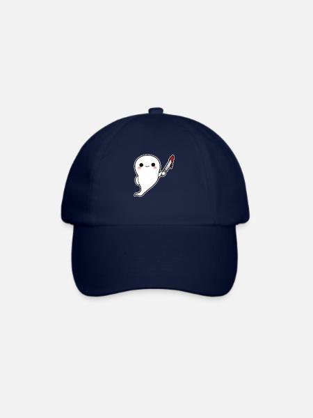 Geist mit Messer Halloween - Baseballkappe - Blau/Blau