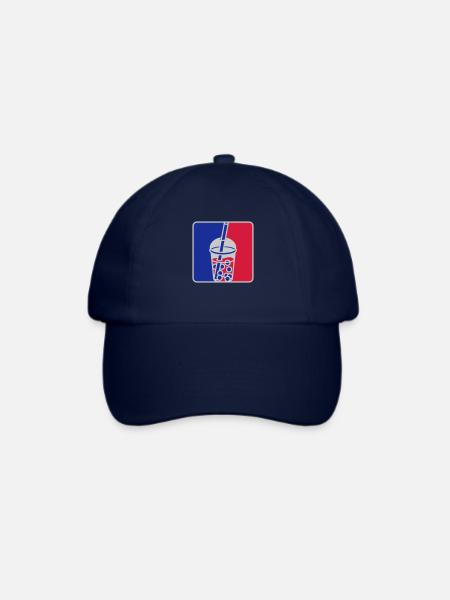 Rot Blau Bubble Tea - Baseballkappe - Blau/Blau