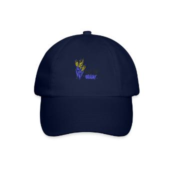 Frieden für Uraine - Baseballkappe - Blau/Blau - Vorne