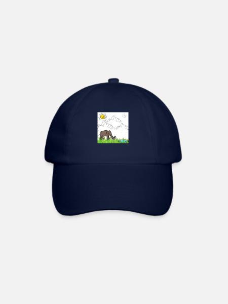 Elephant - Baseballkappe - Blau/Blau