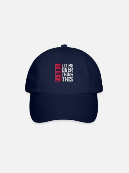 Let me overthink this - Baseballkappe - Blau/Blau