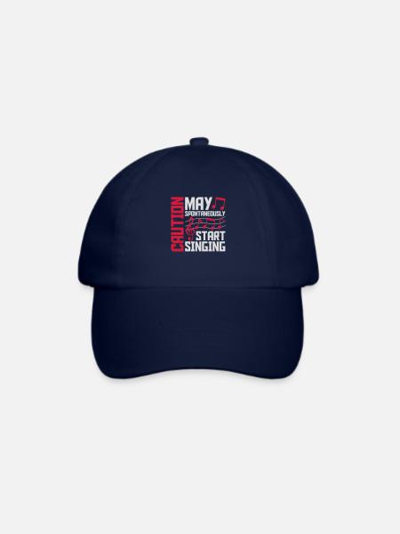 may spontaneously start singing - Baseballkappe - Blau/Blau