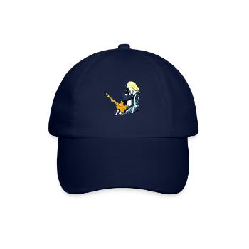 Typ mit Gitarre - Baseballkappe - Blau/Blau - Vorne