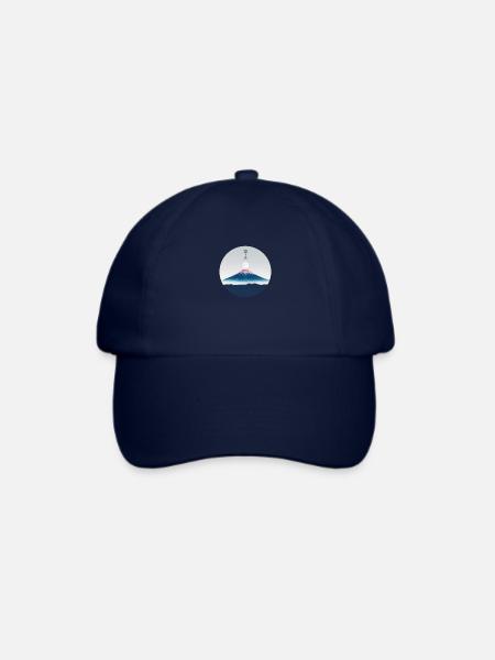 Mont Fuji - Japon - Baseballkappe - Blau/Blau