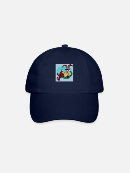 Krampus Percht Teufel 2309 - Baseballkappe - Blau/Blau