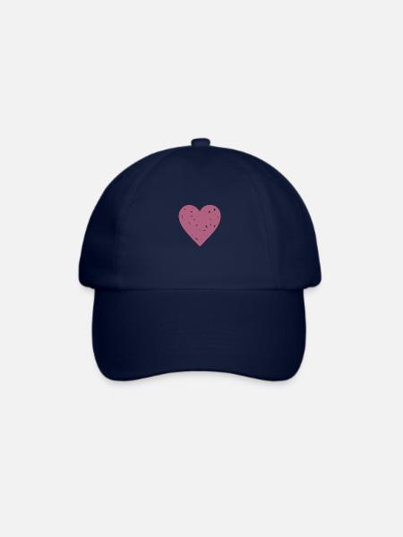 Herz - Baseballkappe - Blau/Blau