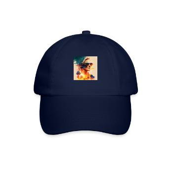 Eine Frau in der Sonne - Baseballkappe - Blau/Blau - Vorne