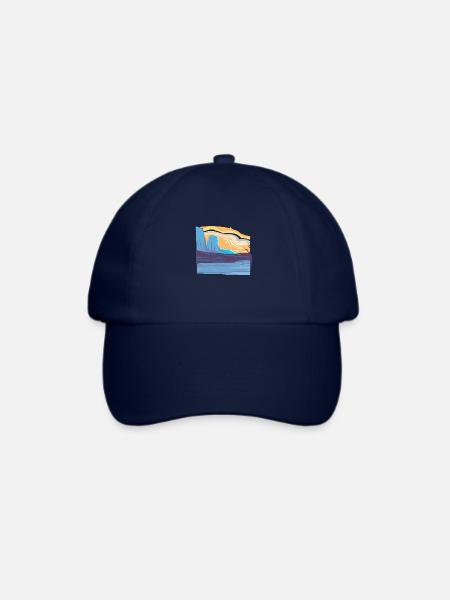 Fantastische Landschaft - Baseballkappe - Blau/Blau