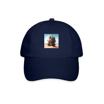 Zeitmaschine Geschenk - Baseballkappe - Blau/Blau - Vorne