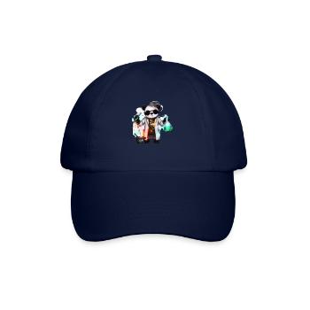 Panda Chemiker - Baseballkappe - Blau/Blau - Vorne