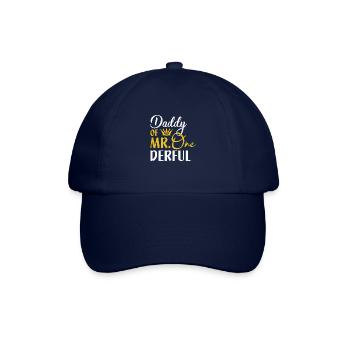 Daddy Of Mr. One Derful - Baseballkappe - Blau/Blau - Vorne