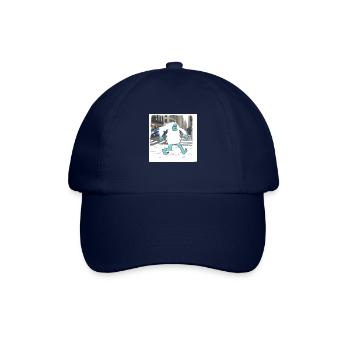 Grumpy Yeti Walking In New York - Baseballkappe - Blau/Blau - Vorne