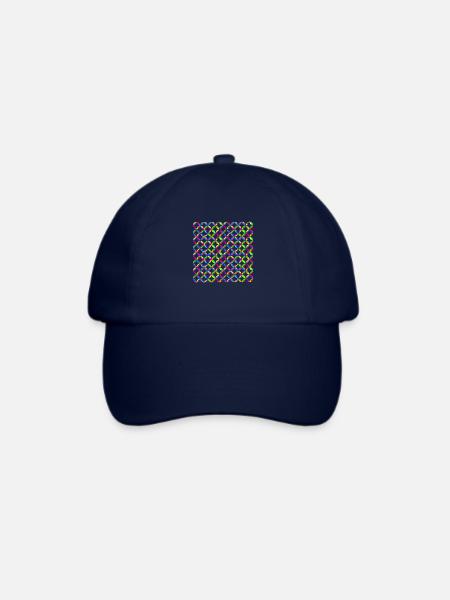 Muster - Baseballkappe - Blau/Blau