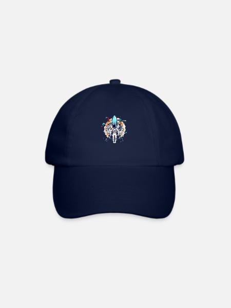 Astronauten - Baseballkappe - Blau/Blau