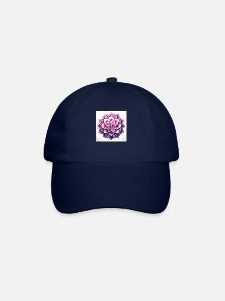 Kosmisches Mandala - Baseballkappe - Blau/Blau