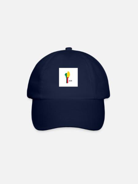Benin Flagge, Map - Baseballkappe - Blau/Blau