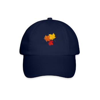 Herbst bunte Blätter - Baseballkappe - Blau/Blau - Vorne