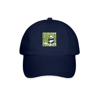 Bambuspanda - Baseballkappe - Blau/Blau - Vorne