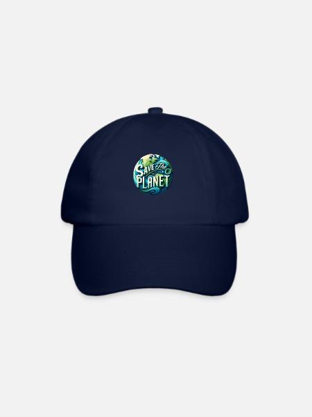 Save the planet - Baseballkappe - Blau/Blau