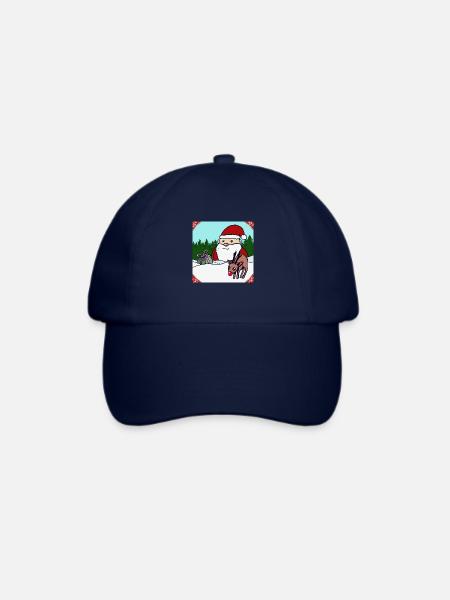 Frohe Weihnacht - Baseballkappe - Blau/Blau