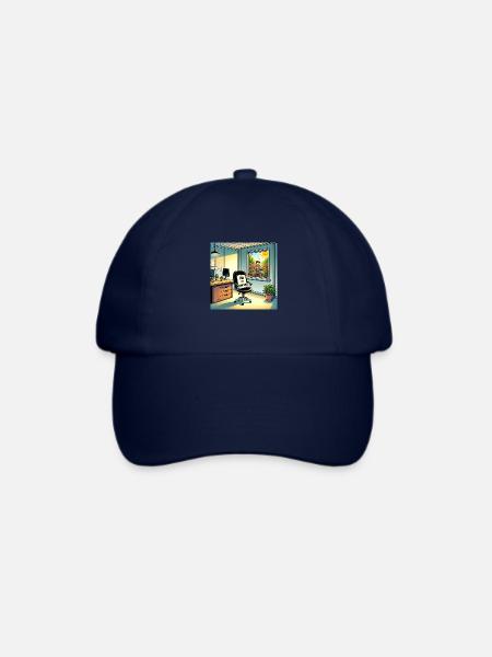 Bin im Garten - Baseballkappe - Blau/Blau