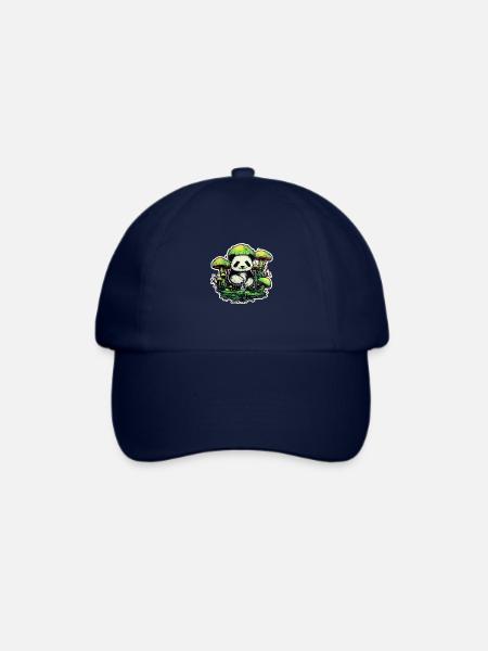 Panda Pilz - Baseballkappe - Blau/Blau