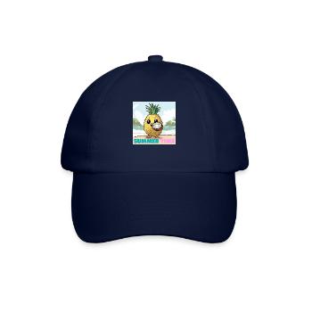 Summer Time Ananas Kokos Strandurlaub - Baseballkappe - Blau/Blau - Vorne