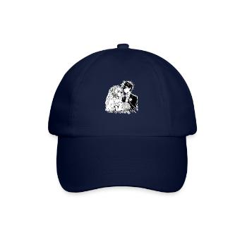 Braut und Bräutigam Anime Illustration - Baseballkappe - Blau/Blau - Vorne