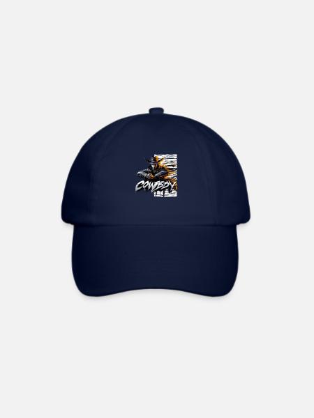 cowboy digital glitch - Baseballkappe - Blau/Blau