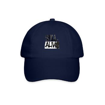 immer noch am leben - still alive - Baseballkappe - Blau/Blau - Vorne