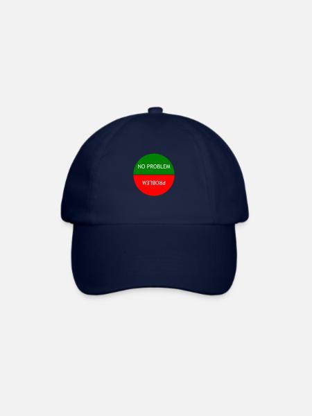 Kein Problem vs. Problem - Baseballkappe - Blau/Blau